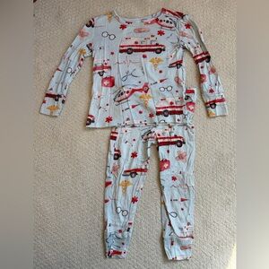 Posh Peanut Red and White Medical Theme Pajama Set